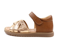 Bisgaard sandal Anette gold med velcro